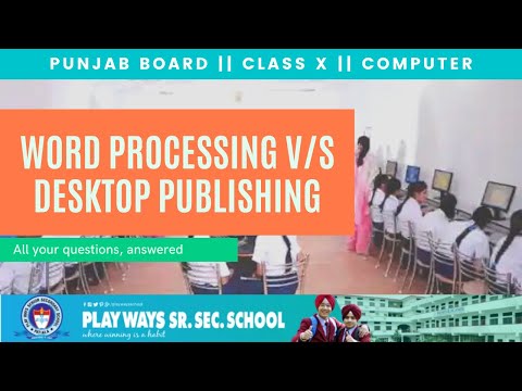 What is the difference between word processing software and desktop publishing software?