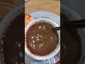 Chocolate en agua con pan