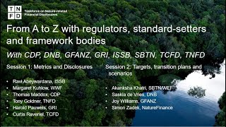 From A to Z with regulators, standard-setters and framework bodies