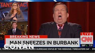 BREAKING EBOLA NEWS: Andy Richter Sneezes | CONAN on TBS