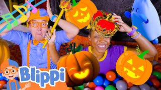 Meekah's Pumpkin Queen Song! BRAND NEW BLIPPI Halloween Costume Songs for Kids
