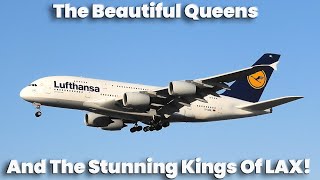 4K| The Beautiful Queens (Boeing 747s) And The Stunning King (Airbus A380s) Of LAX!