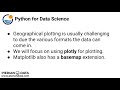 Python for Data Science and Machine Learning Bootcamp : Introduction to Geographical Plotting