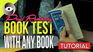 How to do booktest with ANY book!! | Saturday Sorcery Paul Romhany tutorial