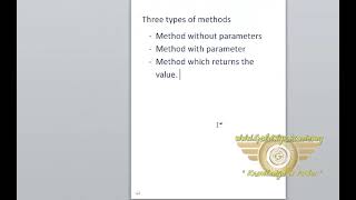 Methods Constructor part-12