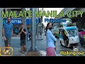 Malate Manila 2024|Walking Tour Around Malate Manila City Philippines[4K]Walking tour Philippines.