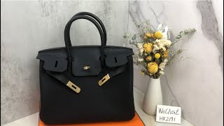 Hermes爱马仕birkin 30黑色金扣togo皮 开箱评测 发货实拍