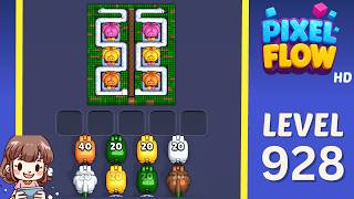 Pixel Flow Level 928 Solution Walkthrough