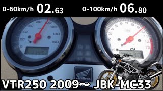 HONDA VTR250 JBK-MC33 (FI) 0-100km/h 加速