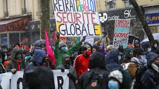 Decenas de detenidos en Francia durante las protestas contra la polémica Ley de Seguridad Global
