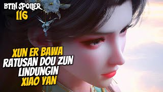 Xun Er Bawa Ratusan Dou Zun Lindungin Xiao Yan - Battle Throught The Heaven 116