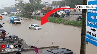 Crazy Kenya floods render roads impassable in Kitengela town!!