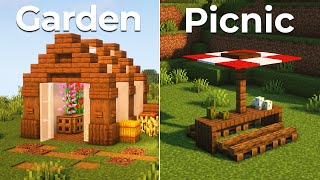 10+ Minecraft Garden Build Hacks & Designs!