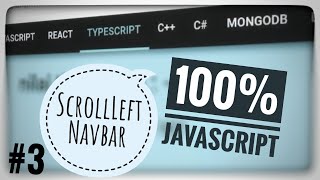 Javascript ScrollLeft Navigation | HTML+CSS (100% Javascript) [PART 3]