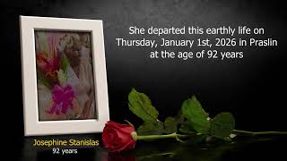 Death Announcement of Josephine Stanislas [English]