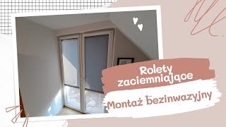 Rolety wewnętrzne w kasecie z prowadnicami, montaż bezinwazyjny | Dekoroleta Toruń