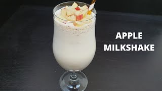 Apple Milkshake Recipe | How to Make Apple Milkshake | Apple Smoothie with Milk | Mallis Home