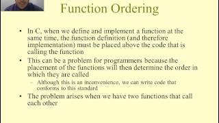 Intro to C Programming - Function Prototypes