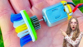 3 (Three) Awesome DC Motor Life Hack | DIY inventions | BlueSPACE