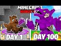 I Survived 100 Days as a CURSED WEREWOLF in HARDCORE Minecraft