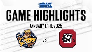 OHL Highlights: Erie Otters @ Ottawa 67's Jan. 17, 2025