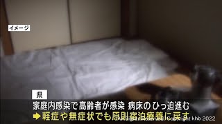 軽症者などは原則自宅療養から宿泊療養に戻す　病床ひっ迫が進む宮城県（２０２２０２１５ＯＡ）