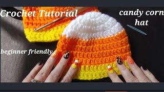 Fall Candy Corn Crochet Baby Hat Crochet and Ballet Tutorial