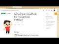 Securing a Cloud SQL for PostgreSQL Instance | TheArcadeGame | #qwiklabs