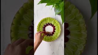 Easy and beautiful Fruit Platter Idea 🍇 #fruitarrangement #fooddesign #foodstyli