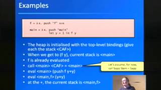 HIW 2012.  Simon Marlow:  Why can't I get a stack trace?