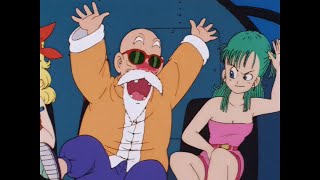 Bulma can’t stop helping Master Roshi.