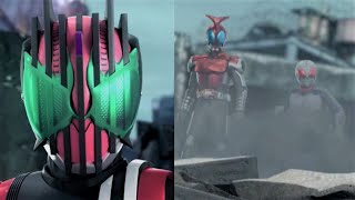 【ガンバライジング】仮面ライダーディケイド 激情態 必殺技演出「ディメンションキック」「アタックライド ギガント」