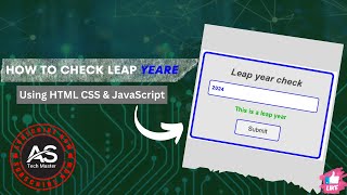 Check Leap Year Using JavaScript || How to Check Leap Year Using JavaScript Function & If and Else