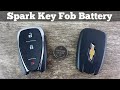 2016 - 2022 Chevy Spark Remote Key Fob Battery Replacement - How To Change Remove Replace Batteries