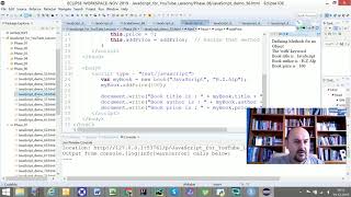 JavaScript - Lesson 6 by using ECLIPSE IDE