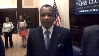 CI Africa interviews Republic of Congo President Denis Sassou Nguesso at NPC.  August 1, 2014