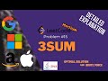 FAANG Interview Questions - LeetCode Problem 15 - 3Sum [Java] - MAANG - Coding