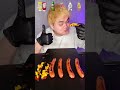 asmr シャウエッセンソーセージにケチャップとマスタードたっぷりかけて食べたお🌭🤭 mukbang