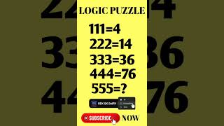 MATH LOGIC PUZZLE || IQ TEST || logik