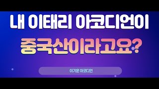 내 이태리 아코디언이 중국산이라고요? (이기운 아코디언)