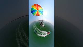 Parasailing in panambur beach Mangalore #watersport #parasailing