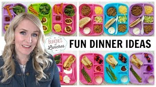 FUN DINNER IDEAS for KIDS + What They Ate || Bunches of Lunches (Dinner Edition)