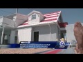 old glory emblazoned on roof of nw abq home