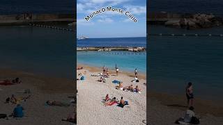 Monaco Beach Walk: 4k - Walking tour in the beach Monaco Monte Carlo