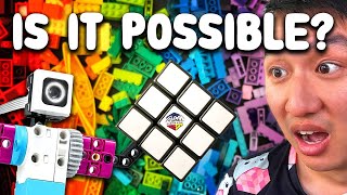 Can We Solve a Rubik's Cube Using ONLY LEGO? 🤖 Crazy Robot Challenge!