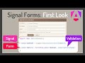 Angular Signal Forms: A First Look at the New Forms API