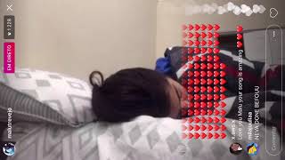 MALU TREVEJO “FALLS ASLEEP” ON INSTAGRAM LIVE