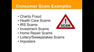 Financial Scams and ID Theft- Know Your Legal Rights! - Presented by HERA