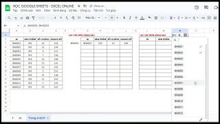 Tips lọc dữ liệu siêu tiện ích #hocexcelonline #excel #exceltips #filter #googlesheets