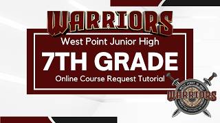 7th Grade Online Course Request Instructions